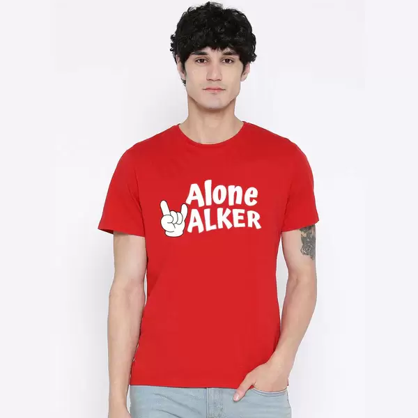 Alone Walker Men T-Shirt Red