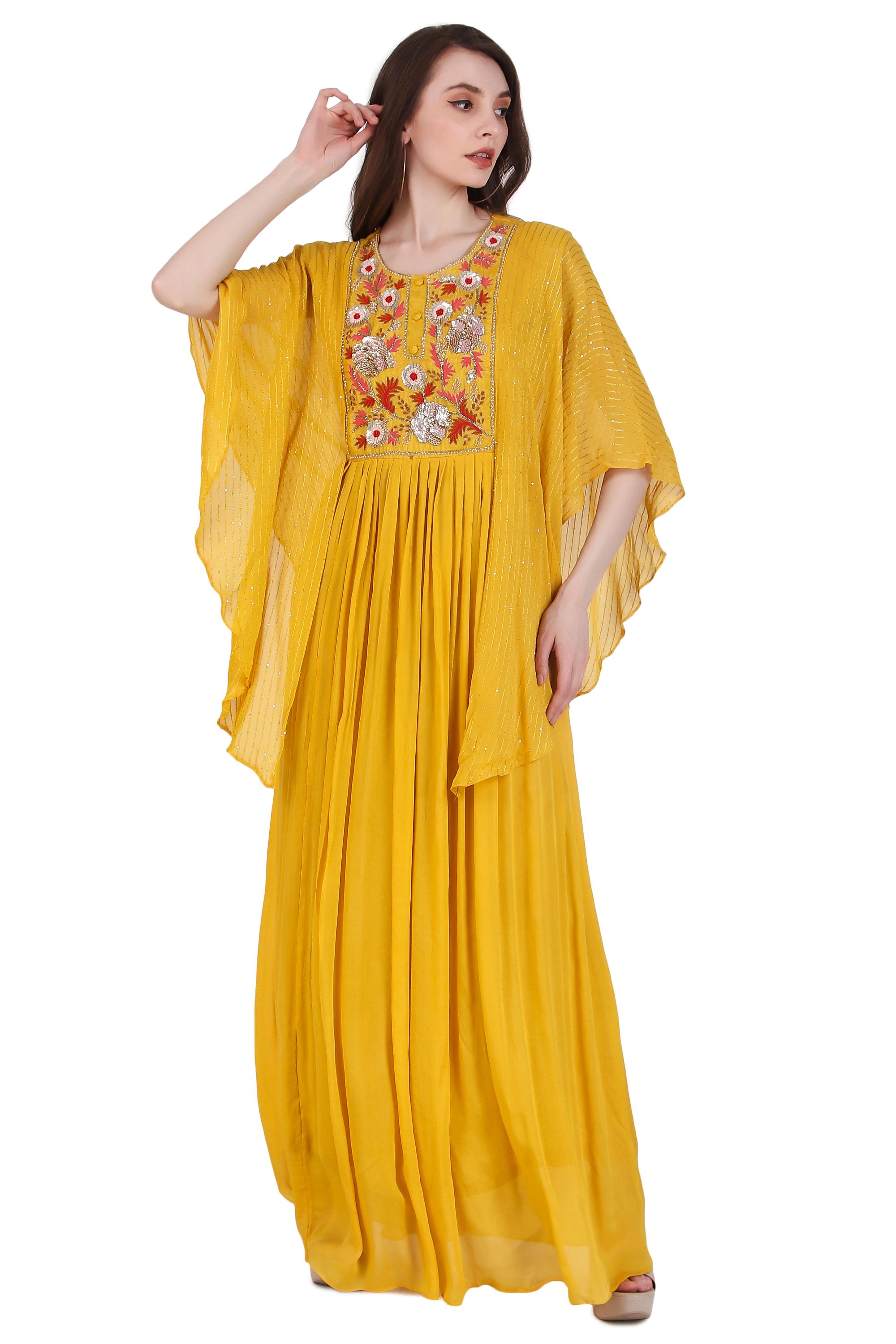 Yellow Haldi Dress For Women