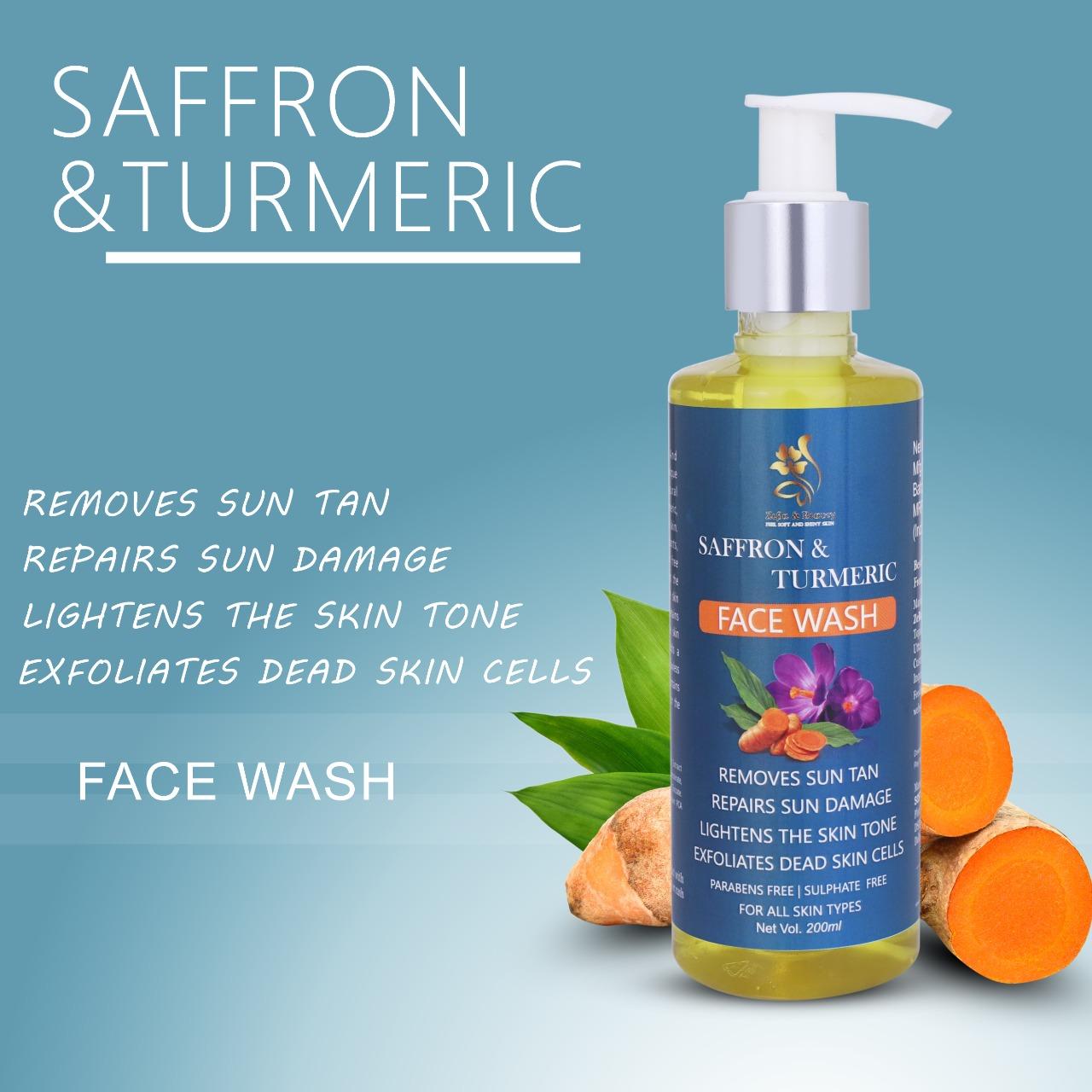 ZEBA & BEAUTY Saffron & Turmeric Face Wash 200 ML