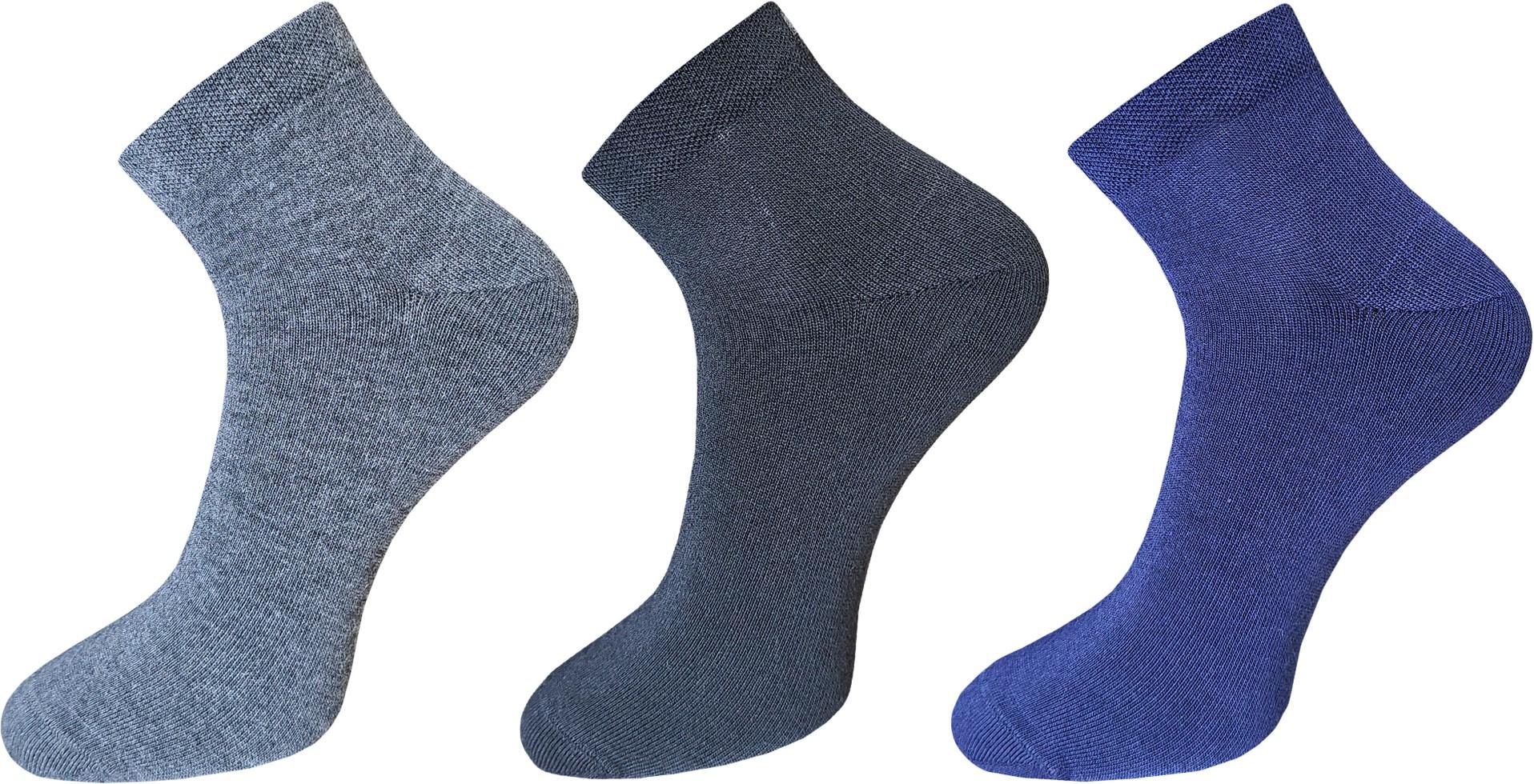 USOXO  Men Solid Ankle Lengths Pack of 3 socks