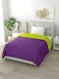 The Home Story Reversible Single Bed Comforter 200 GSM 60x90 Inches (Purple & Green)