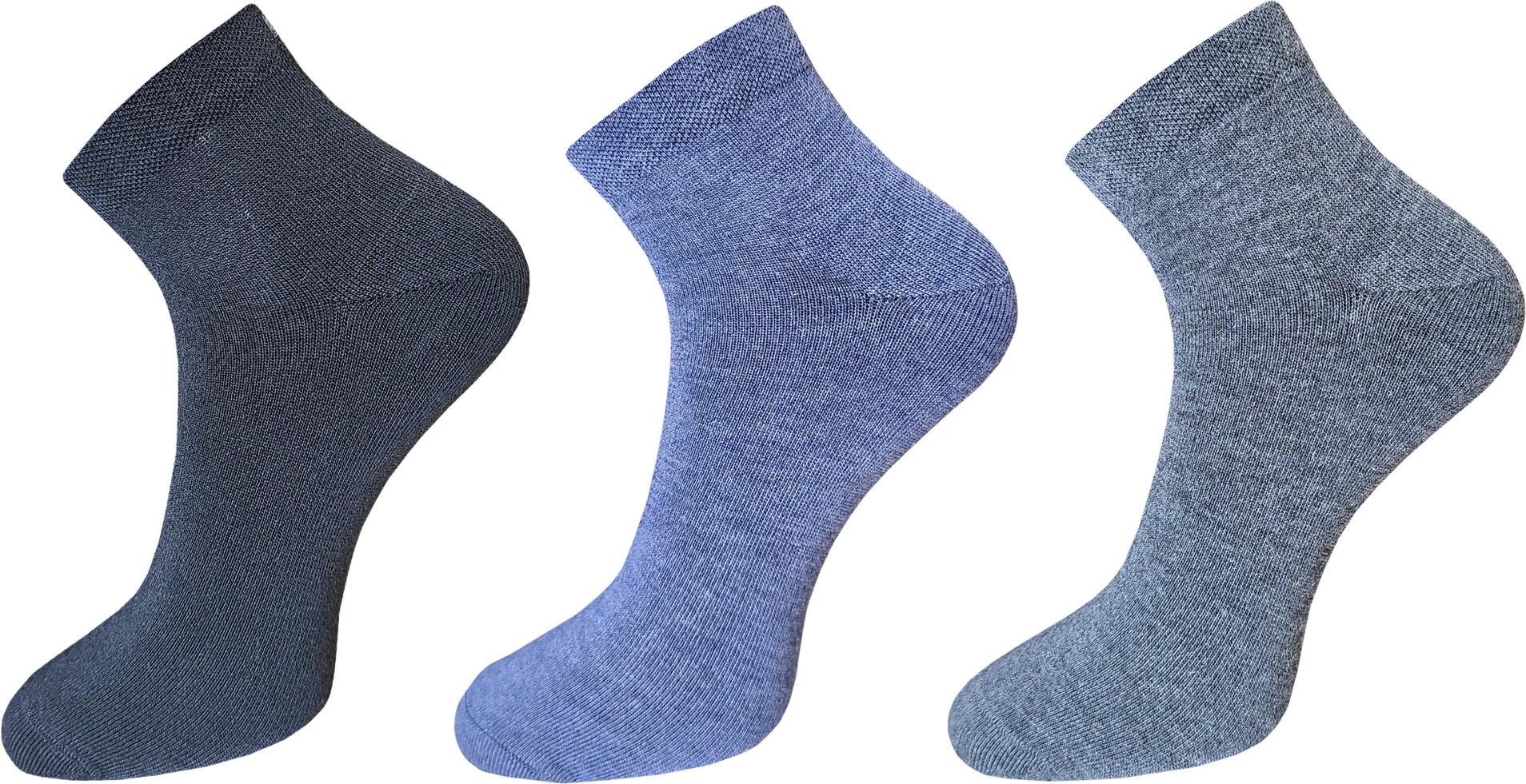 USOXO  Men Solid Ankle Length Pack of 3 Best Socks
