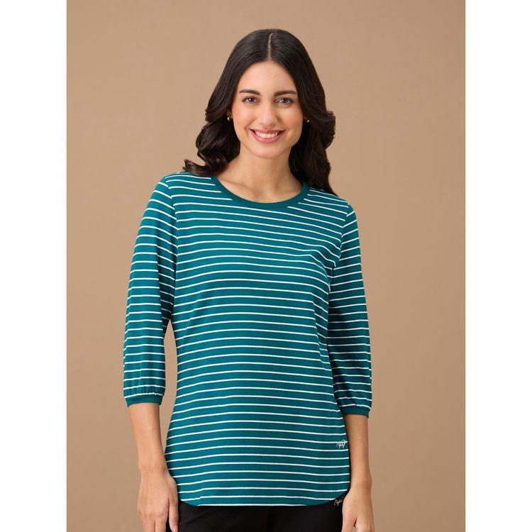 Nykd By Nykaa Striped Slim Fit Tee For Women