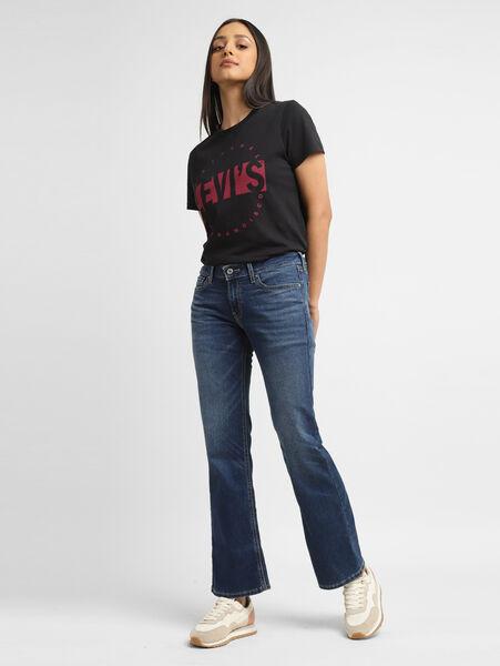 LEVI'S WOMEN'S YALE BLUE MID RISE BOOT BOOTCUT JEANS
