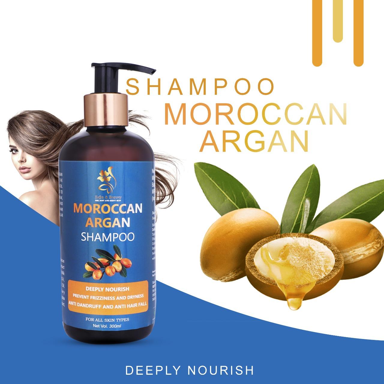 ZEBA & BEAUTY Shampoo Moroccan Argan 300ML 