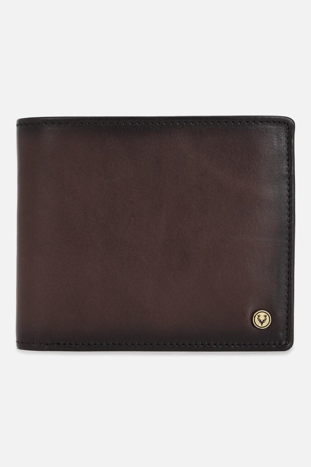 Men Brown Solid Leather Wallet By Allen Solly