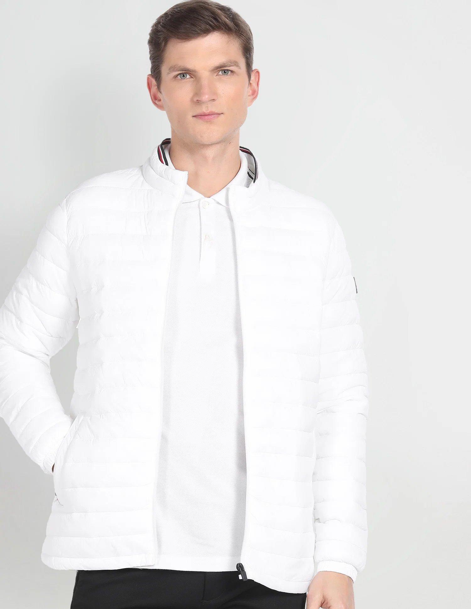 Lightweight Quilted Packable Jacket In White