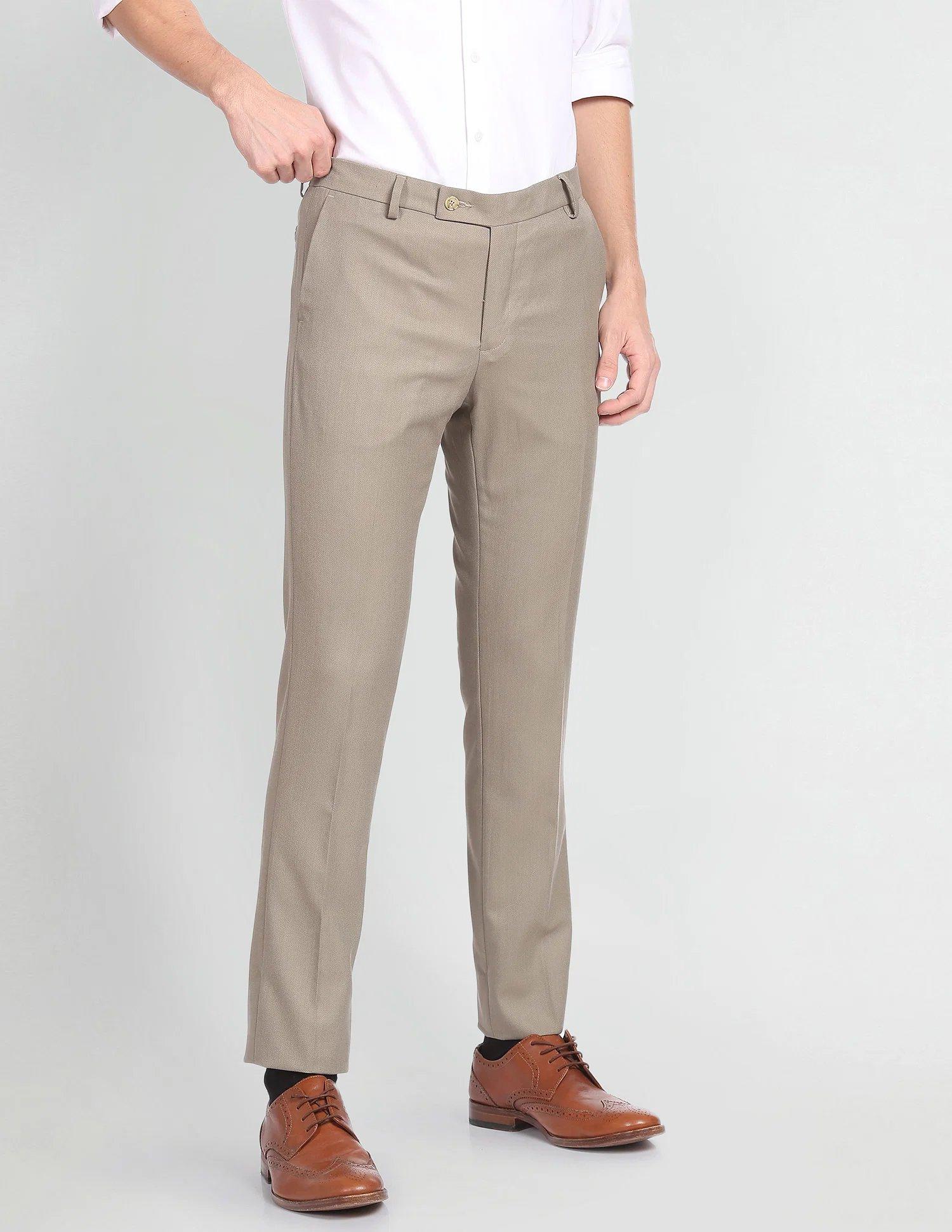 Dobby Recycled Smart Flex Formal Trousers