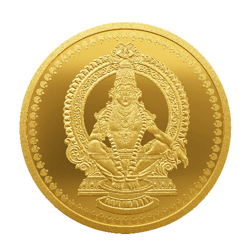 Lord Ayyappa 24K (999.9) 8 gm Gold Coin