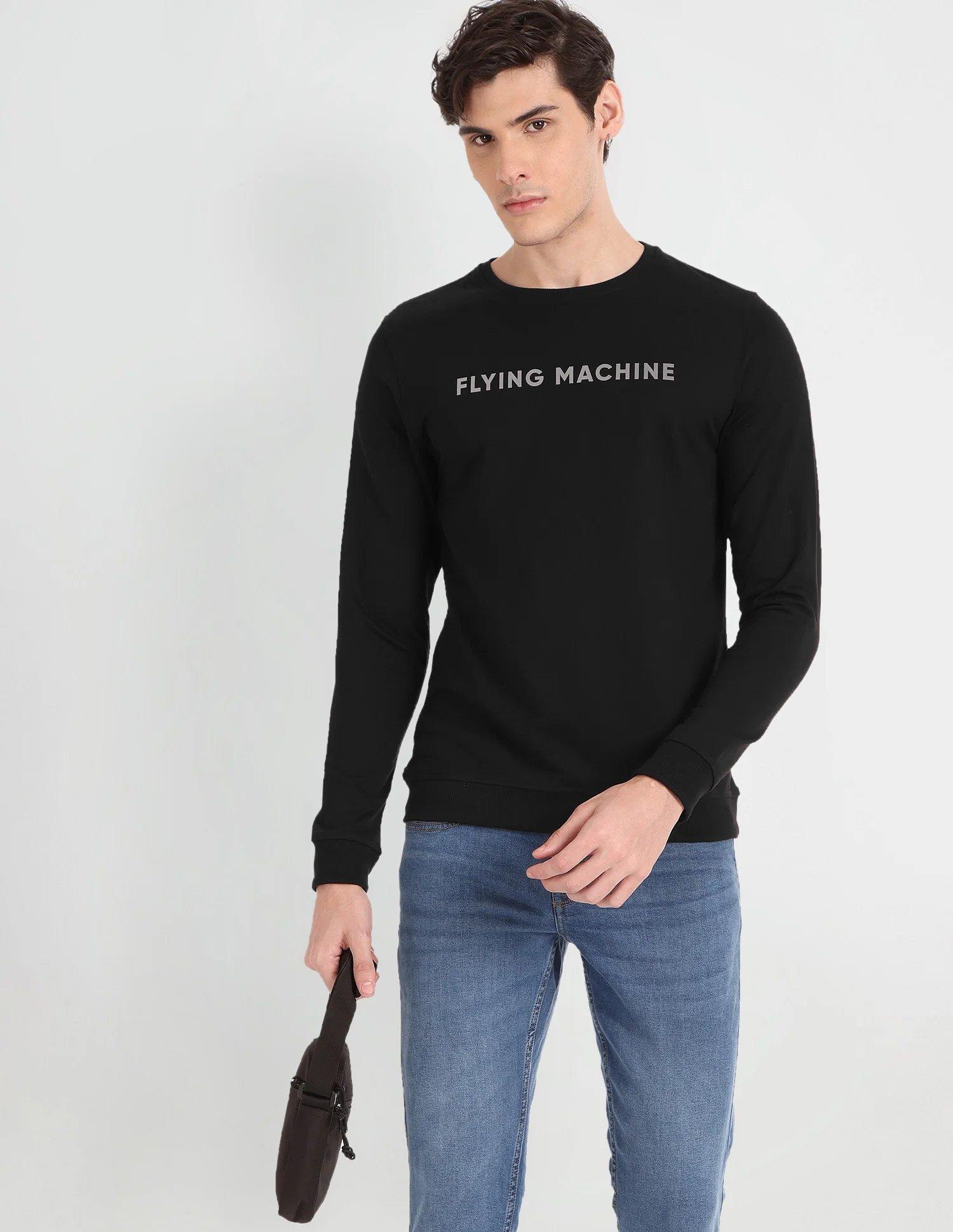 Long Sleeve Brand Print Sweatshirt