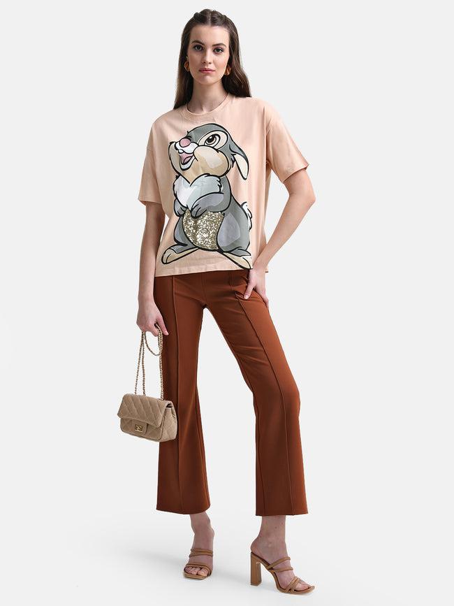 Thumper Printed Graphic T-Shirt With Sequin For Women