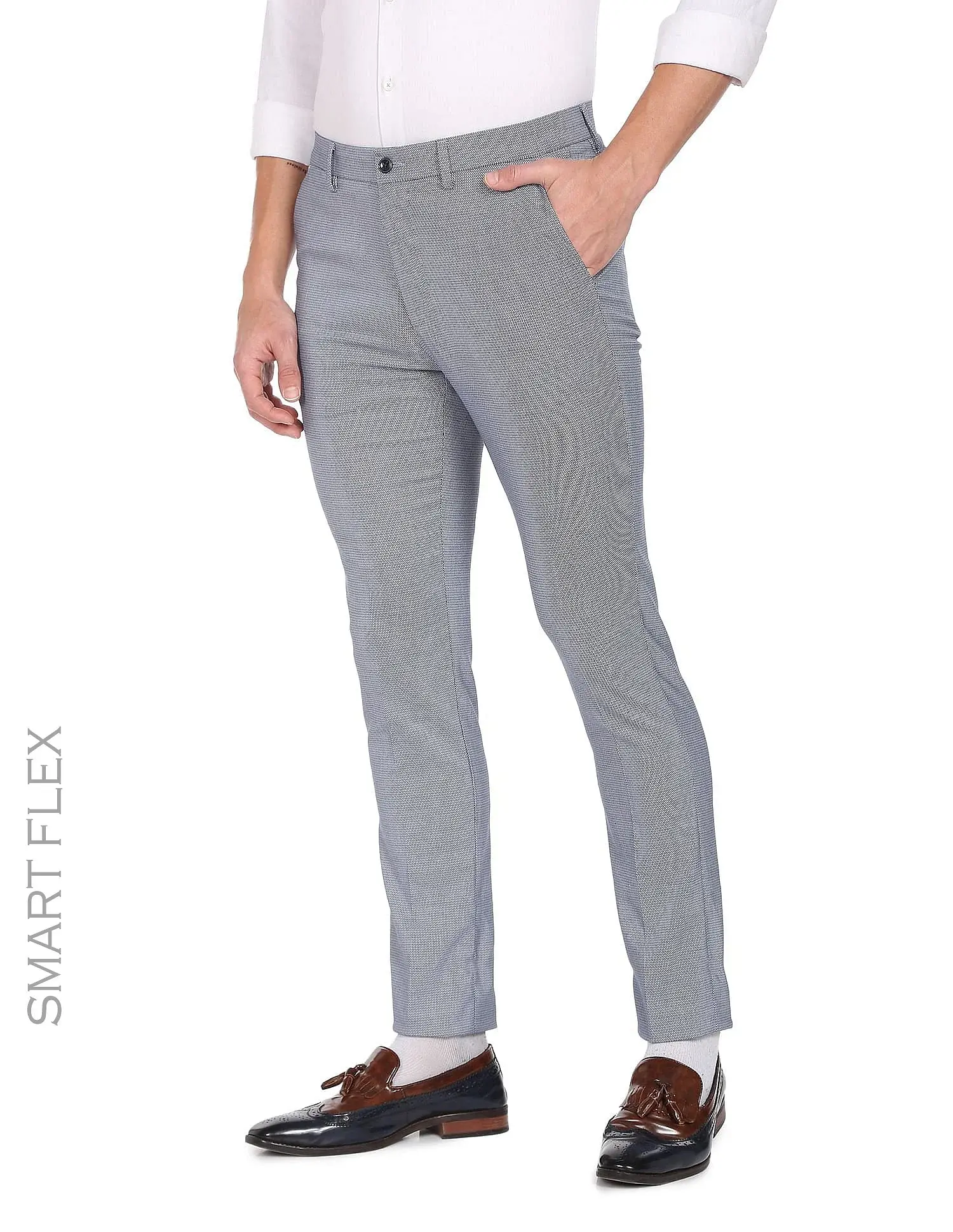 Jackson Super Slim Fit Smart Flex Formal Trousers