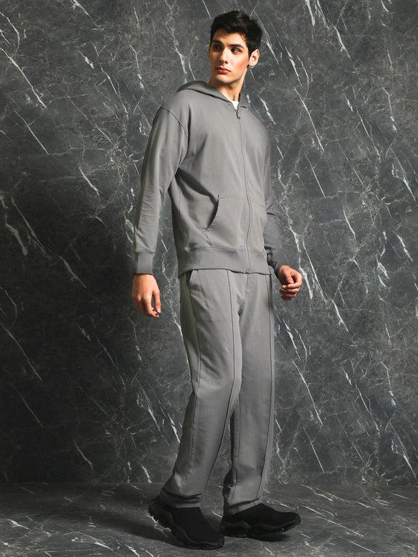 Solid Regular Fit Jogger In Grey By Breakbounce