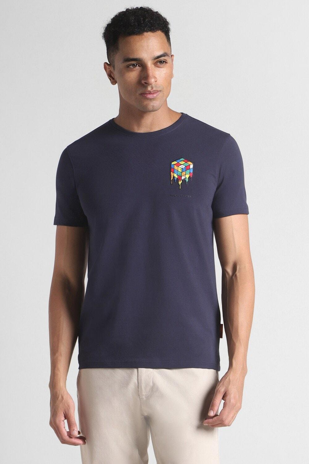 Simon Carter Navy Tshirt For Men