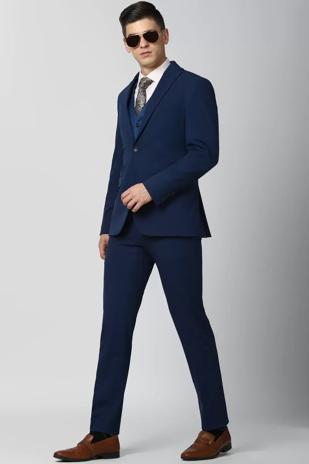 Buy Peter England Mens Solid Blue Regular Fit Casual Shirt Online - Lulu  Hypermarket India